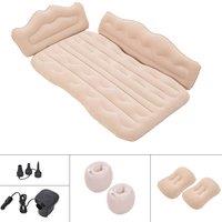 Living and Home SUV Back Seat Air Mattress for Camping & Travel w/ Pump in Beige