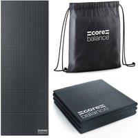 Core Balance Foldable Travel Yoga Mat Non Slip PVC Foam Lightweight Fitness in Black