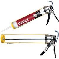 BARGAINS-GALORE 11" Silicone Caulking Gun 400ML Cartridge Caulk Skeleton Adhesive DIY