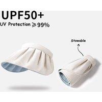 Quipulse Sun-Protective Seashell Sun Hat in White