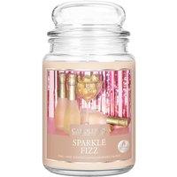 Voltico 18oz Sparkle Fizz Scented Soy Wax Candle in Glass Jar in Yellow