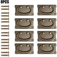 SPETLEK 8Pcs Rustic Handle Oak Furniture Land Style Replacement in Bronze | Size: 10000mm x 520mm