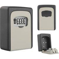 Kelvenix 4 Digit Wall Mounted Key Safe Box in Grey