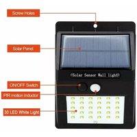 FLAVORA 8 PACK Solar Outdoor Garden Security Lamp in Black