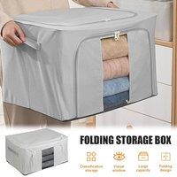 SPETLEK Folding Storage Box 2pcs in Grey | Size: Large