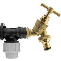 SPETLEK 20mm water pipe mdpe wallplate hose fitting in Gold | Size: 1000mm 10000mm