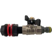 SPETLEK bsp water butt adaptor+metal butterfly valve | Size: 10000mm x 520mm