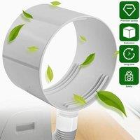 FLAVORA 1 AC Exhaust Hose Pipe Connector Adapter in White | Size: 1000mm 10000mm