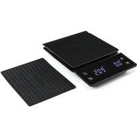 FLAVORA Digital Espresso Coffee Scale with Timer LED High Precision in Black | Size: 0.6m2