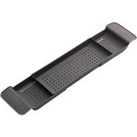 EONLION Black Extendable Bathtub Caddy Shelf