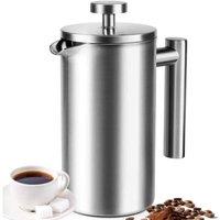 Kelvenix Coffee Tea Filter Maker Plunger Pitcher in Silver | Size: 0.6m2