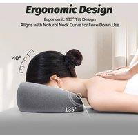 Kelvenix Memory Foam Face Down Pillow in Grey | Size: Single
