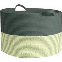 Kelvenix XXXLarge Cotton Rope Basket in Green | Size: 0.6m2