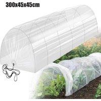 Kelvenix 3M Mini Greenhouse Extra Long Garden Grow Cloche Frost Protection in Clear | Size: 300 cm x 40 cm