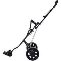 Kelvenix Foldable 2 Wheel Golf Push Cart Compact Lightweight Golf Trolley in Black | Size: 0-12 m