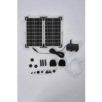 Living and Home 20W Outdoor Solar Fountain Pump Kit in Black