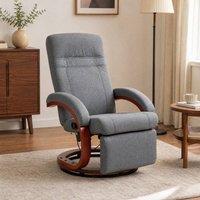 STILVORA Recliner Chair with Footrest Grey