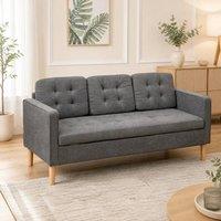 STILVORA 3 Seater Sofa with Storage in Grey
