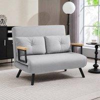 STILVORA Double Sofa Bed with 4-in-1 Convertible Design in Grey