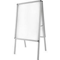 tectake Aluminum Poster Stand in Grey