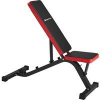 tectake Weight Bench - 4 Step Adjustable Backrest, 2 Step Adjustable Seat
