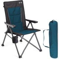 Trail Outdoor Leisure Trail Cardinal Reclining Camping Chair Folding Outdoor with Cup Holder in Teal