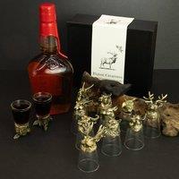 Serenityy Gift Set of 12 Shot Glasses 25ml - Forest & Mystical Creatures in Bronze