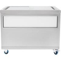 Monstershop Mobile Ice Cart - 1000mm in Silver