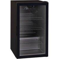 SIA 110L Under Counter Drinks Fridge Wine Cooler, Black - DC10BL