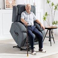 HOMCOM Power Lift Recliner Chair, Lift Chair w/ Massage & Remote in Grey | Size: Armchair