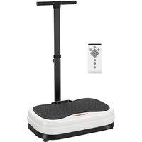 SPORTNOW Vibration Plate with Adjustable Handle, Auto or Manual Speeds in Black