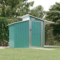 Berkfield Home Garden Shed Green 270x130x208.5 cm Galvanised Steel