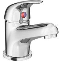 Nordara Modern Chrome Single Lever Basin Mixer Tap Mono Bathroom Sink in Silver | Size: 10000mm x 520mm