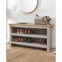 EONLION Shoe Bench Grey Storage Seat Shoe Rack | Size: 100 cm