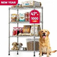 Kelvenix Shelving Steel Heavy Duty 4-Tier Utility Shelving in Silver | Size: 10000mm x 520mm