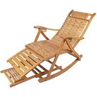 Kelvenix Heavy Duty Folding Rocking Chair in Brown | Size: 0.6m2