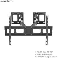 NESTLUNE Tilt Swivel TV Wall Corner Bracket Mount in Black