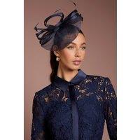 Coast Women's Loop & Feather Detail Fascinator in Navy