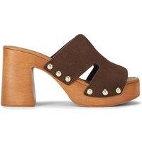 Carvela Women's 'Lava H Mule' Leather Sandals in Brown | Size: 7