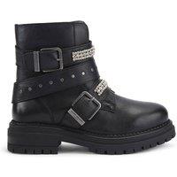 Kurt Geiger London Women's 'Double Buckle Biker' Boots in Black | Size: 3