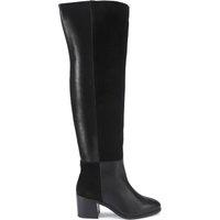 Kurt Geiger London Women's 'Kgl Block Heel Knee Boot' Suede Boots in Black | Size: 5