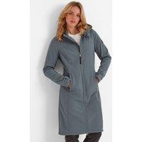 TOG24 Women's 'Marina' Long Water Resistant Softshell Jacket in Dark Grey | Size: 24