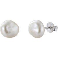 Spero London Women's Baroque Pearl Irregular Stud Earring Sterling Silver