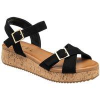 Ravel Women's 'Eals' Platform Sandals in Black | Size: 6