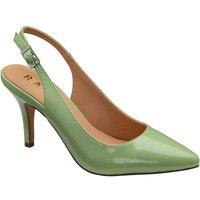 Ravel Women's Pastel Lime Patent 'Kavan' Slingback Court Shoes | Size: 4