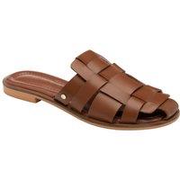 Ravel Women's 'Mitford' Leather Mule Sandals in Tan | Size: 6