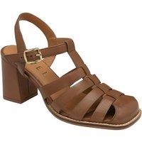 Ravel Women's Tan Leather 'Laxton' Heeled Sandals | Size: 7