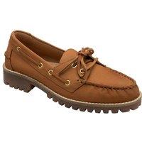 Ravel Women's 'Norham' Nubuck Loafers in Brown | Size: 3