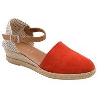 Ravel Women's 'Fulbeck' Suede Wedge Sandals in Orange | Size: 4