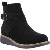 Hush Puppies Women's Lyra Buckle Boot in Black | Size: 6